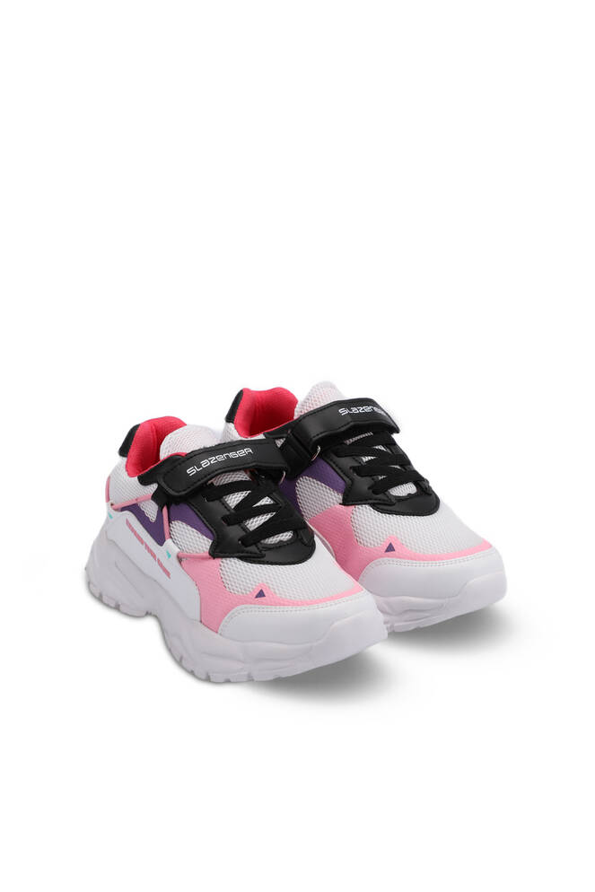 Slazenger KEKOA Sneaker Kız Çocuk Ayakkabı Beyaz - Pembe