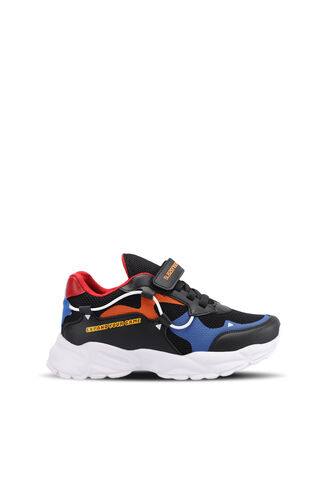 Slazenger KEKOA Sneaker Boys Shoes Black - Blue - Thumbnail