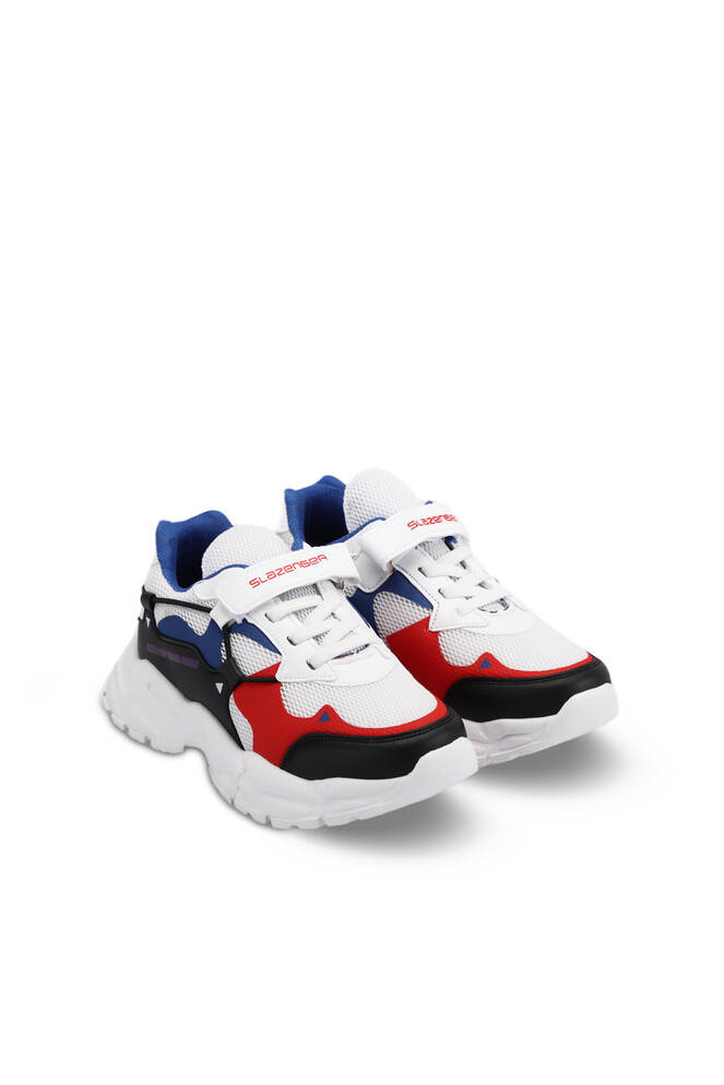 Slazenger KEKOA Sneaker Boys Shoes White - Saks Blue