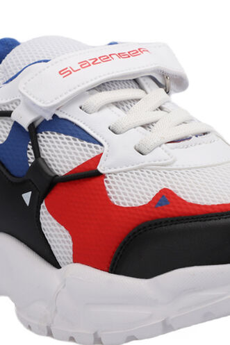 Slazenger KEKOA Sneaker Boys Shoes White - Saks Blue - Thumbnail