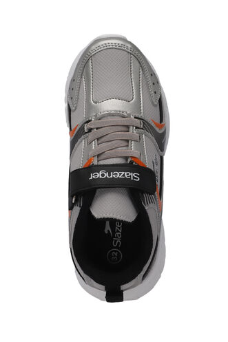 Slazenger KENDALL Boys' Sneaker Shoes Gray - Black - Thumbnail