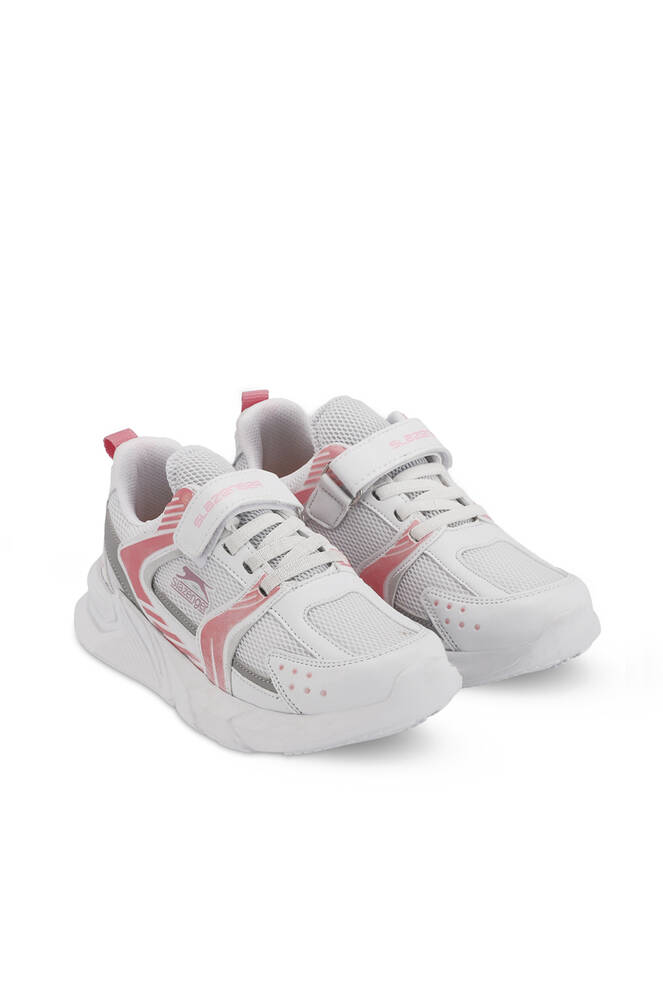 Slazenger KENDALL Girls' Kids' Sneaker Shoes White - Pink