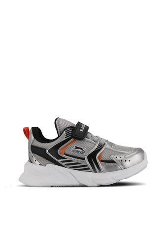 Slazenger - Slazenger KENDALL Unisex Çocuk Sneaker Ayakkabı Gri - Siyah