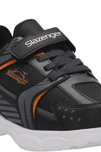 Slazenger KENDALL Unisex Çocuk Sneaker Ayakkabı Siyah - Koyu Gri - Thumbnail