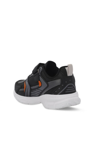 Slazenger KENDALL Unisex Kids Sneaker Shoes Black - Dark Gray - Thumbnail