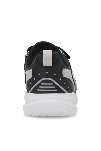 Slazenger KENDALL Unisex Kids Sneaker Shoes Black - White - Thumbnail