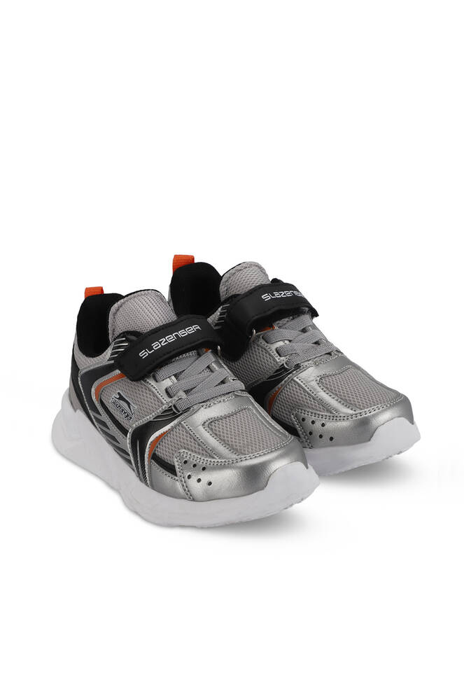 Slazenger KENDALL Unisex Kids' Sneaker Shoes Gray - Black