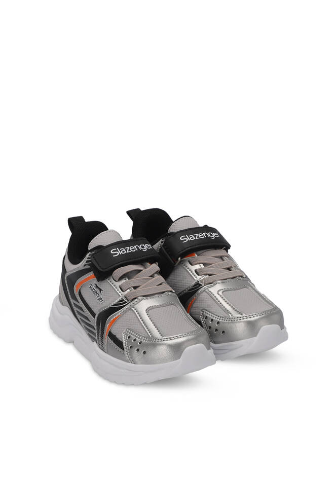 Slazenger KENDALL Unisex Kids Sneaker Shoes Gray - Black