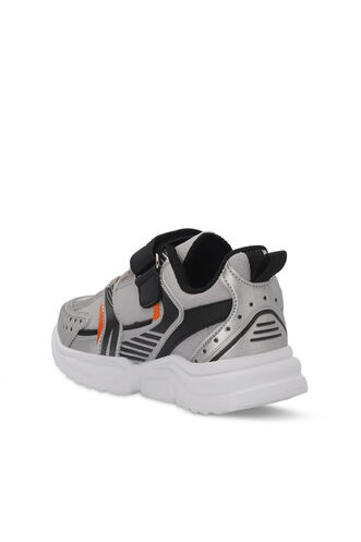 Slazenger KENDALL Unisex Kids Sneaker Shoes Gray - Black - Thumbnail