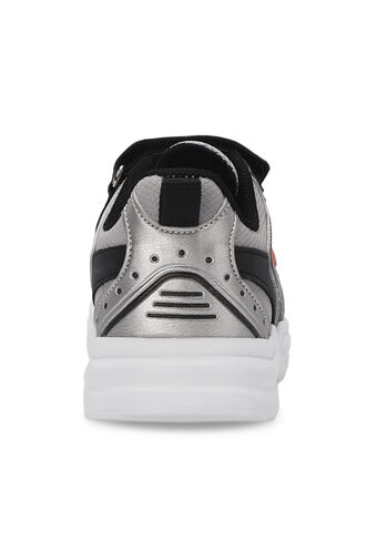 Slazenger KENDALL Unisex Kids Sneaker Shoes Gray - Black - Thumbnail