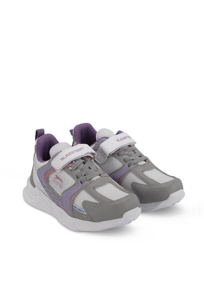 Slazenger KENDALL Unisex Kids' Sneaker Shoes Gray - Fuchsia