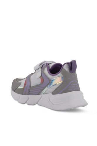 Slazenger KENDALL Unisex Kids' Sneaker Shoes Gray - Fuchsia - Thumbnail