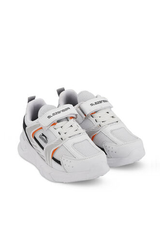 Slazenger KENDALL Unisex Kids' Sneaker Shoes White - Orange - Thumbnail