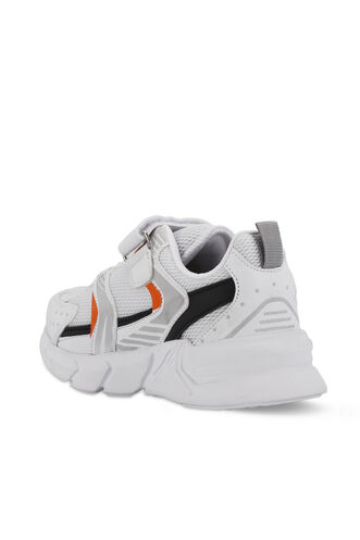 Slazenger KENDALL Unisex Kids' Sneaker Shoes White - Orange - Thumbnail