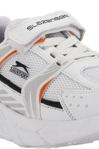 Slazenger KENDALL Unisex Kids' Sneaker Shoes White - Orange - Thumbnail