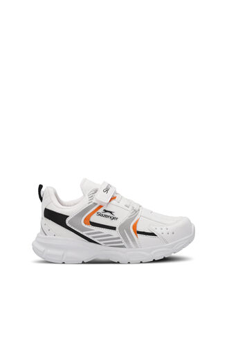 Slazenger - Slazenger KENDALL Unisex Kids Sneaker Shoes White - Orange