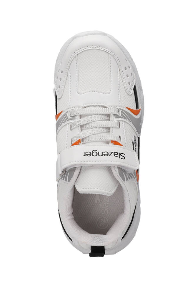 Slazenger KENDALL Unisex Kids Sneaker Shoes White - Orange