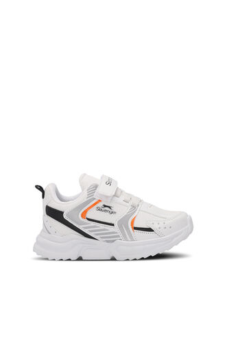 Slazenger - Slazenger KENDALL Unisex Kids Sneaker Shoes White - Orange