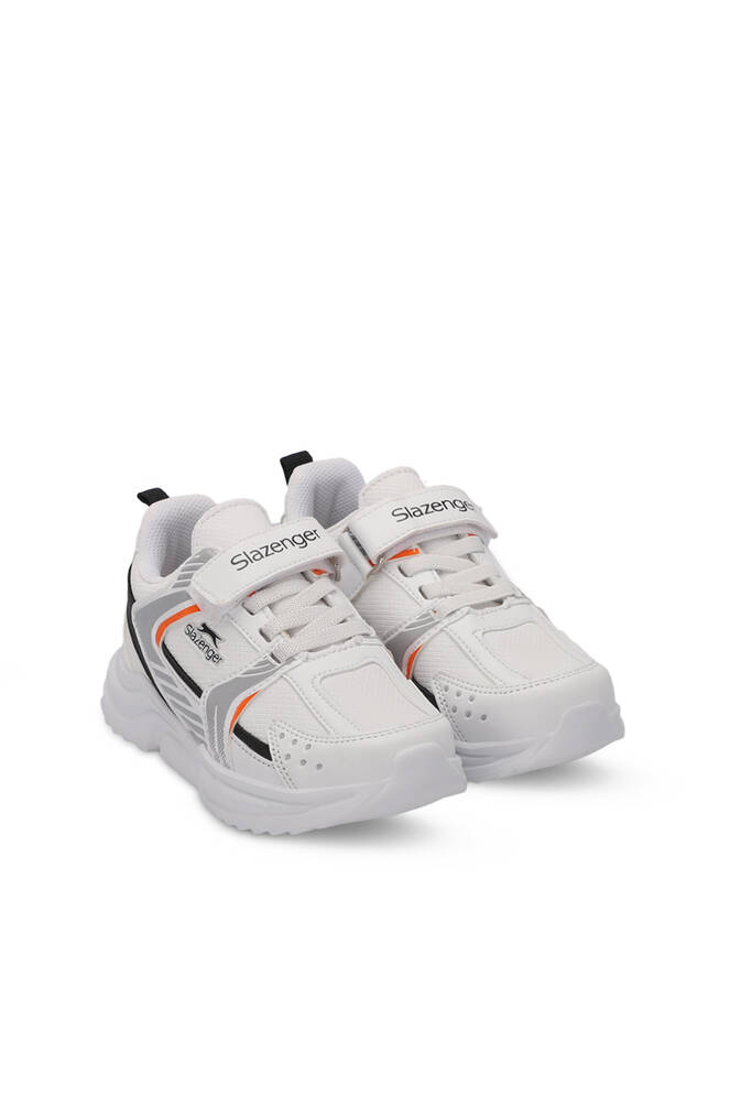 Slazenger KENDALL Unisex Kids Sneaker Shoes White - Orange