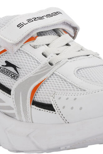 Slazenger KENDALL Unisex Kids' Sneaker Shoes White - Orange - Thumbnail