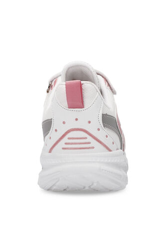 Slazenger KENDALL Unisex Kids Sneaker Shoes White - Pink - Thumbnail