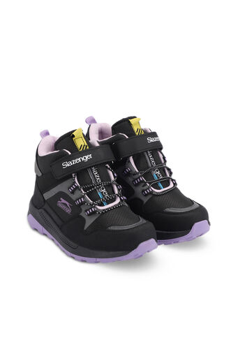 Slazenger KENZIE Girls' Children's Boot Black - Purple - Thumbnail