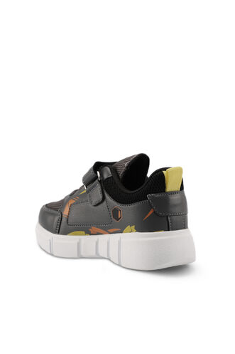 Slazenger KEPA Sneaker Boys' Shoes Dark Gray - Yellow - Thumbnail