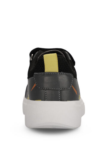 Slazenger KEPA Sneaker Boys' Shoes Dark Gray - Yellow - Thumbnail