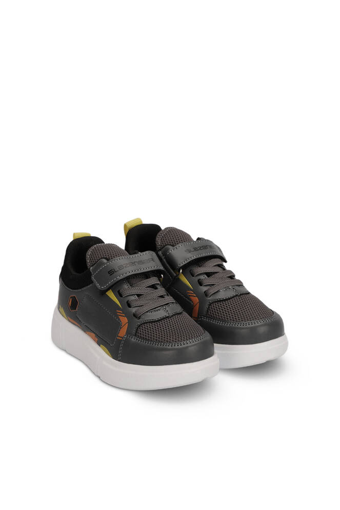 Slazenger KEPA Sneaker Boys' Shoes Dark Gray - Yellow