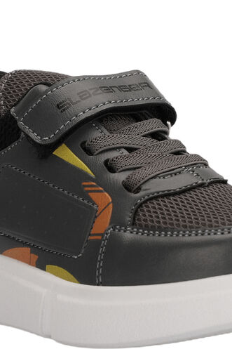 Slazenger KEPA Sneaker Boys' Shoes Dark Gray - Yellow - Thumbnail