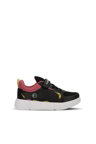 Slazenger KEPA Sneaker Girls Children's Shoes Black - Fuchsia - Thumbnail