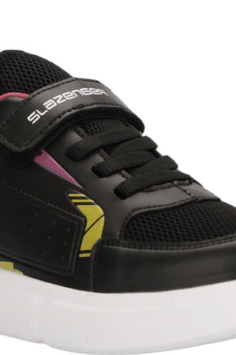 Slazenger KEPA Sneaker Girls Children's Shoes Black - Fuchsia - Thumbnail