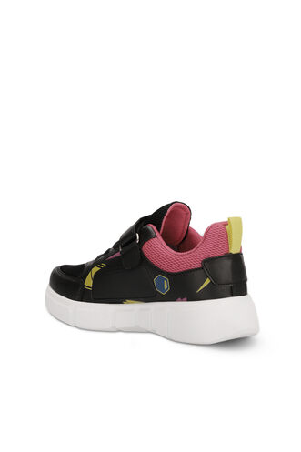 Slazenger KEPA Sneaker Girls Children's Shoes Black - Fuchsia - Thumbnail