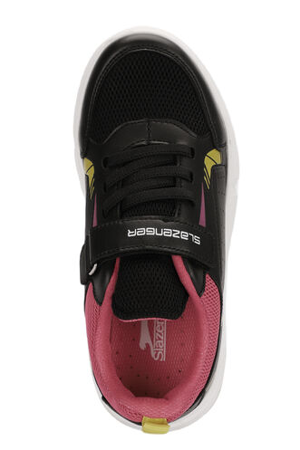 Slazenger KEPA Sneaker Girls Children's Shoes Black - Fuchsia - Thumbnail