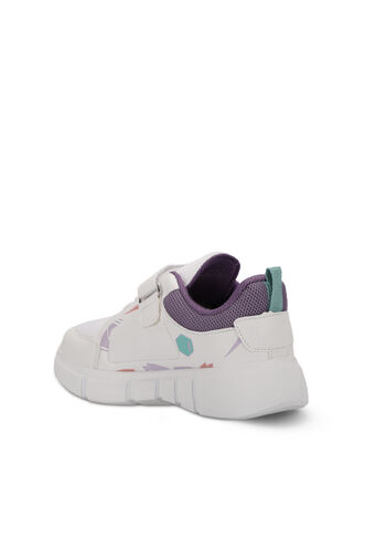 Slazenger KEPA Sneaker Girl Child Shoes White - Purple - Thumbnail