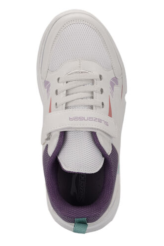 Slazenger KEPA Sneaker Girl Child Shoes White - Purple - Thumbnail