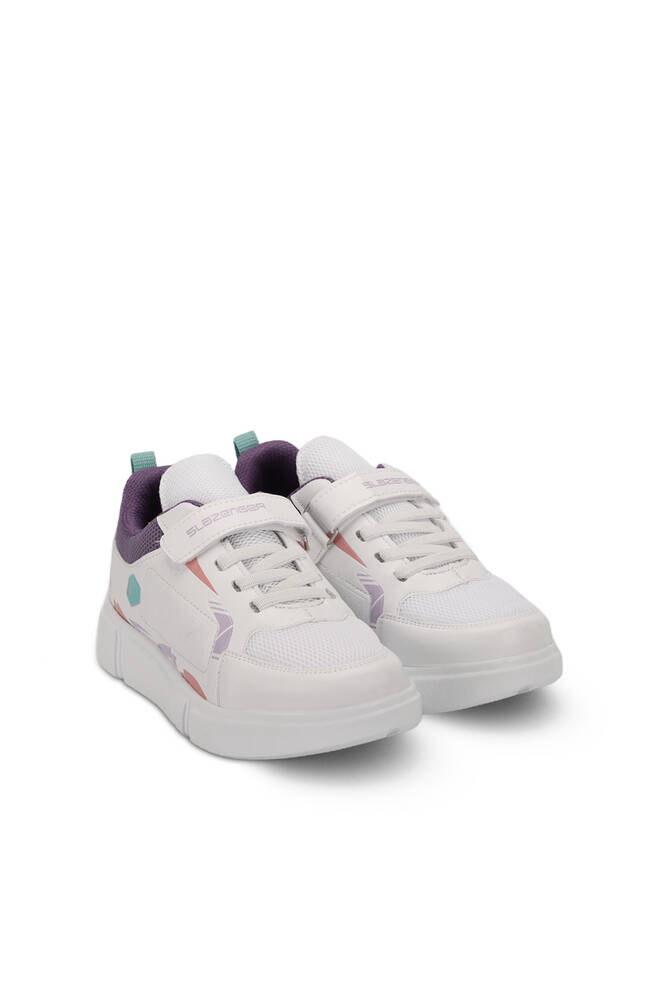 Slazenger KEPA Sneaker Girl Child Shoes White - Purple