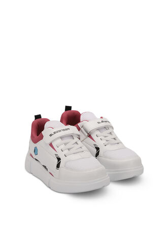 Slazenger KEPA Sneaker Girl Child Shoes White - Fuchsia - Thumbnail