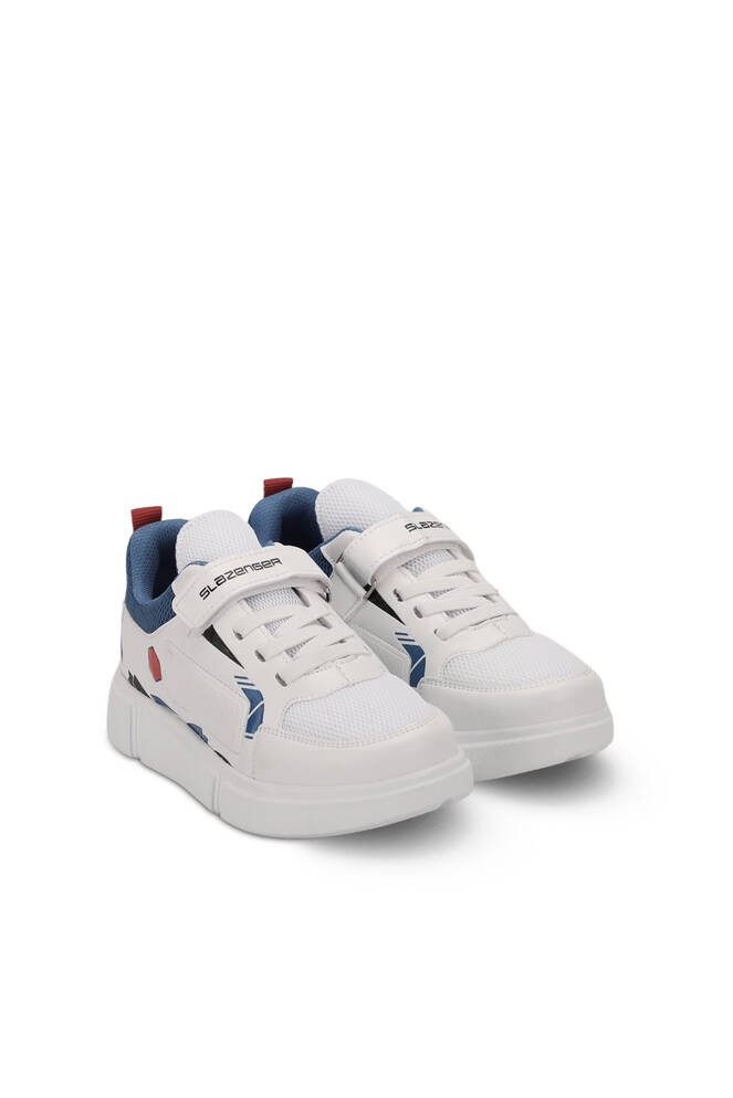 Slazenger KEPA Sneaker Children's Shoes White - Saks Blue