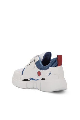 Slazenger KEPA Sneaker Children's Shoes White - Saks Blue - Thumbnail