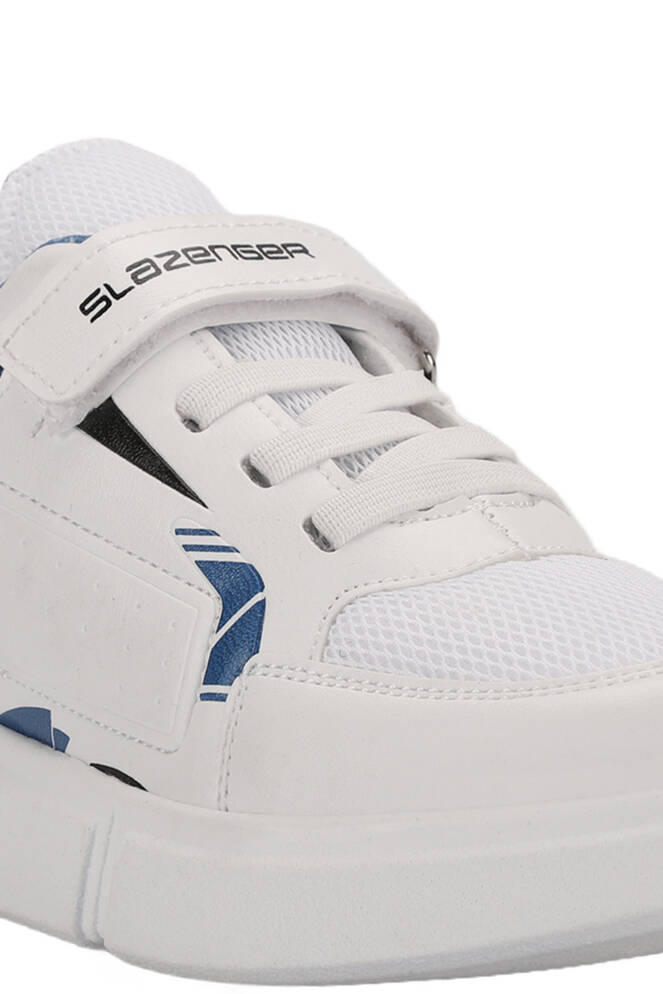 Slazenger KEPA Sneaker Unisex Çocuk Ayakkabı Beyaz - Saks Mavi