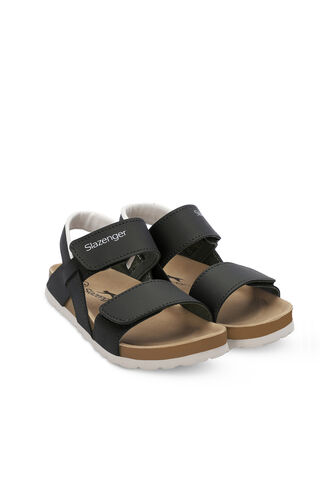 Slazenger KERMIT Unisex Kids Sandals Black - Thumbnail