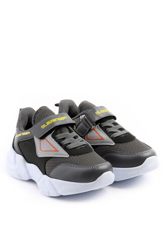 Slazenger KEVAN Sneaker Boys' Shoes Dark Gray - Black - Thumbnail