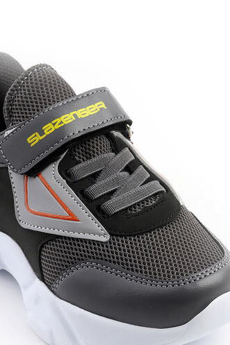 Slazenger KEVAN Sneaker Boys' Shoes Dark Gray - Black - Thumbnail