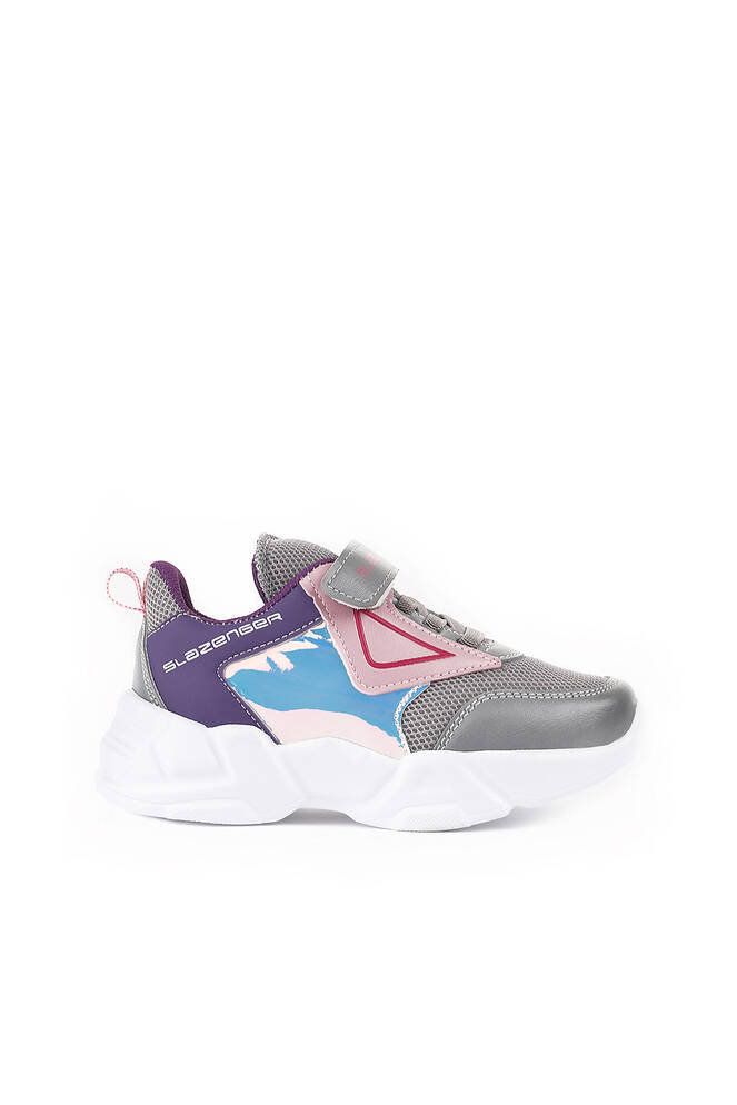 Slazenger KEVAN Sneaker Girls Children's Shoes Gray - Pink