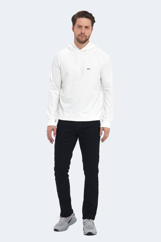 Slazenger KICKER Erkek Sweatshirt Kırık Beyaz