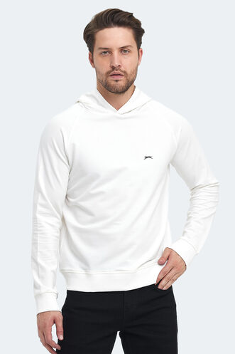 Slazenger KICKER Erkek Sweatshirt Kırık Beyaz - Thumbnail