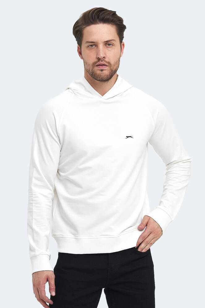 Slazenger KICKER Erkek Sweatshirt Kırık Beyaz