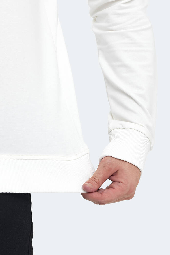 Slazenger KICKER Erkek Sweatshirt Kırık Beyaz