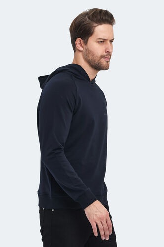 Slazenger KICKER Erkek Sweatshirt Lacivert - Thumbnail